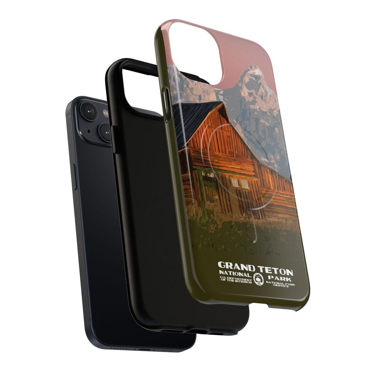 Grand Teton National Park iPhone Case with MagSafe - Moulton Barn