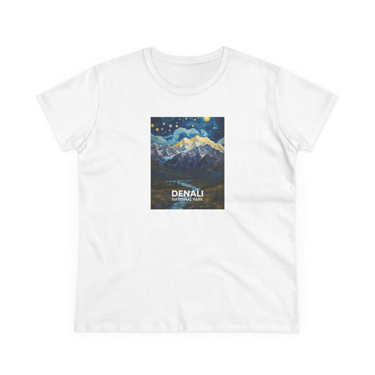 Denali National Park Women's T-Shirt - Starry Night