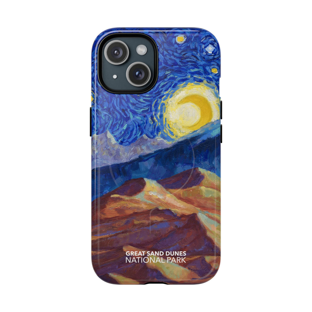 Great Sand Dunes National Park iPhone Case with MagSafe - Starry Night
