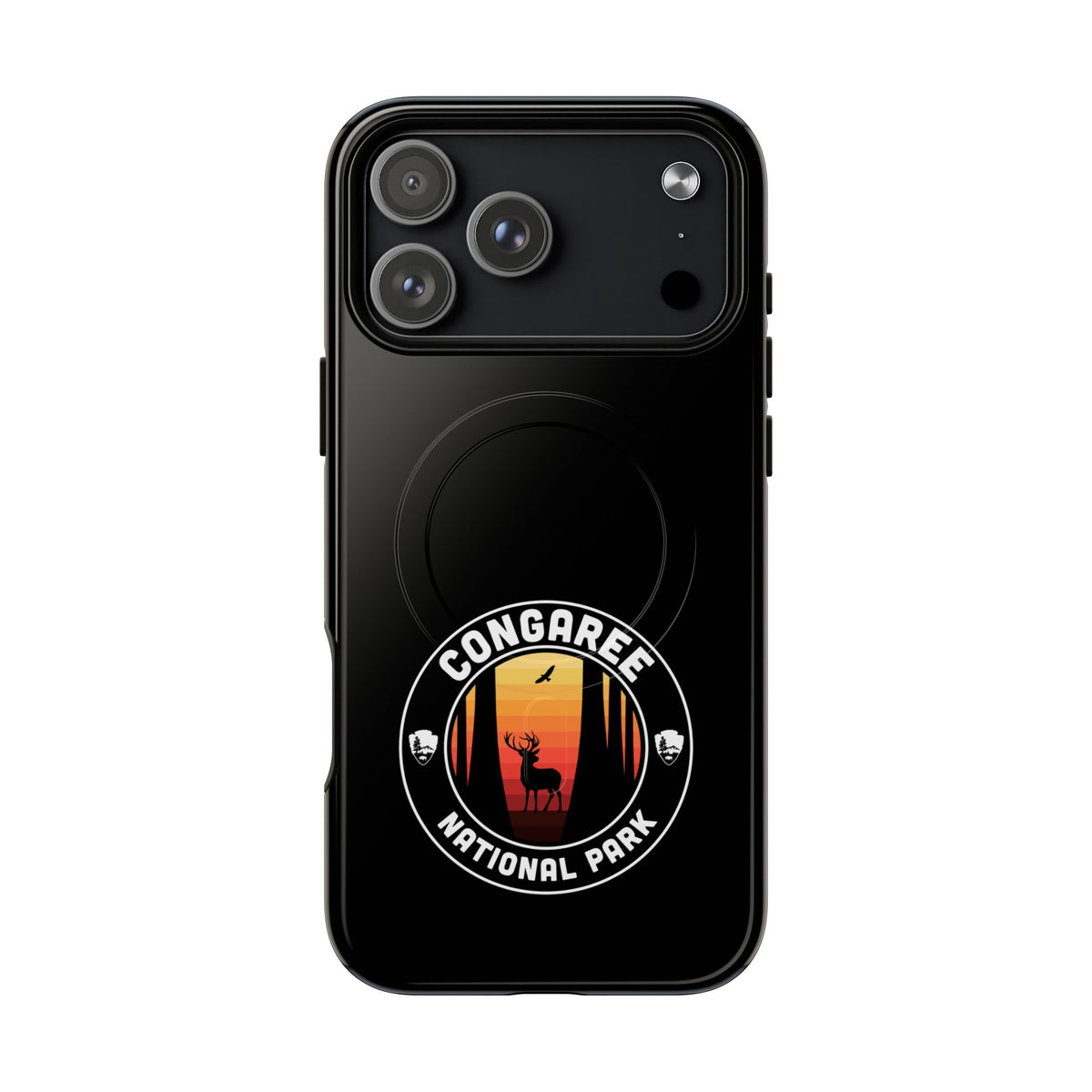 Congaree National Park iPhone Case with MagSafe - Round Emblem Design