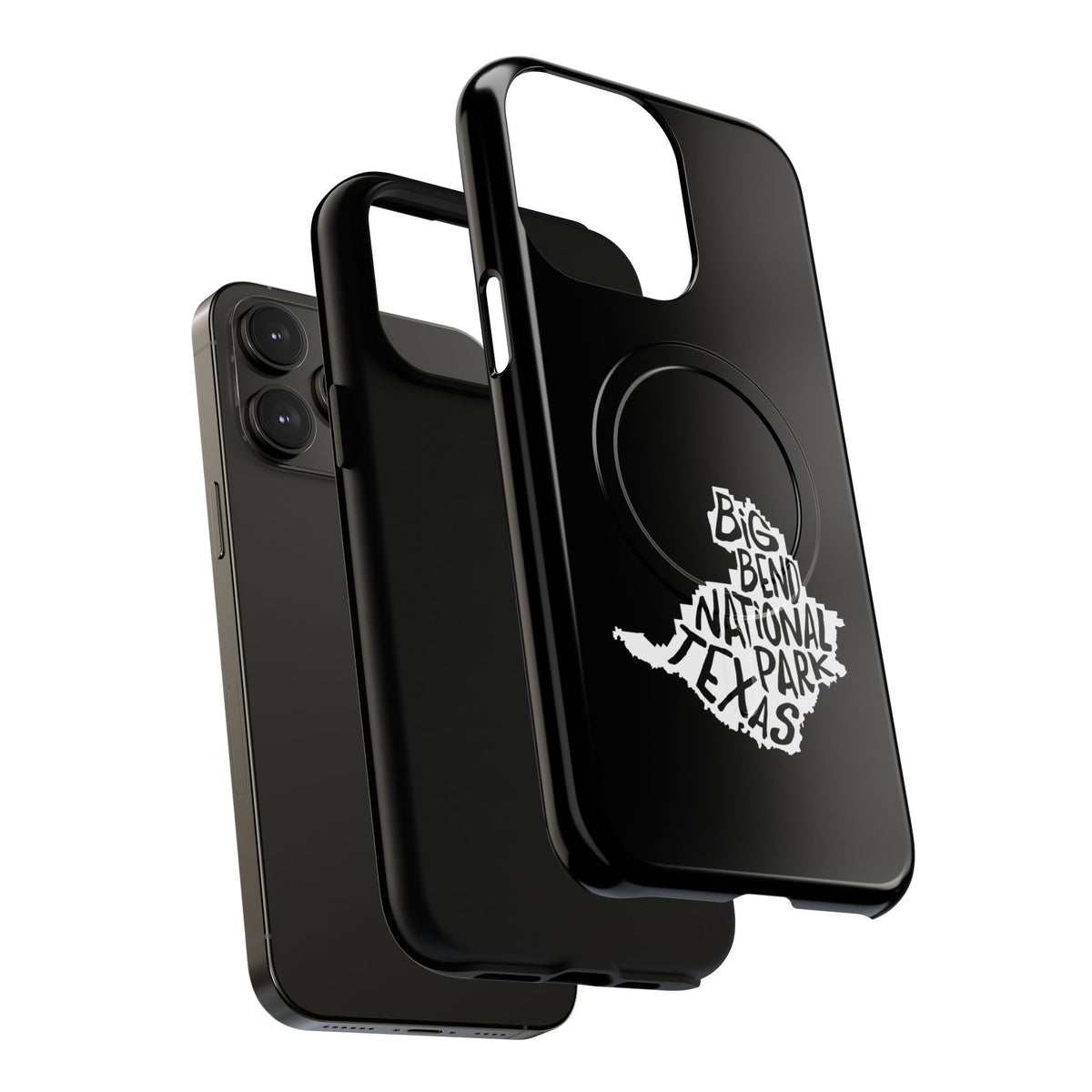 Big Bend National Park iPhone Case with MagSafe - Map Design