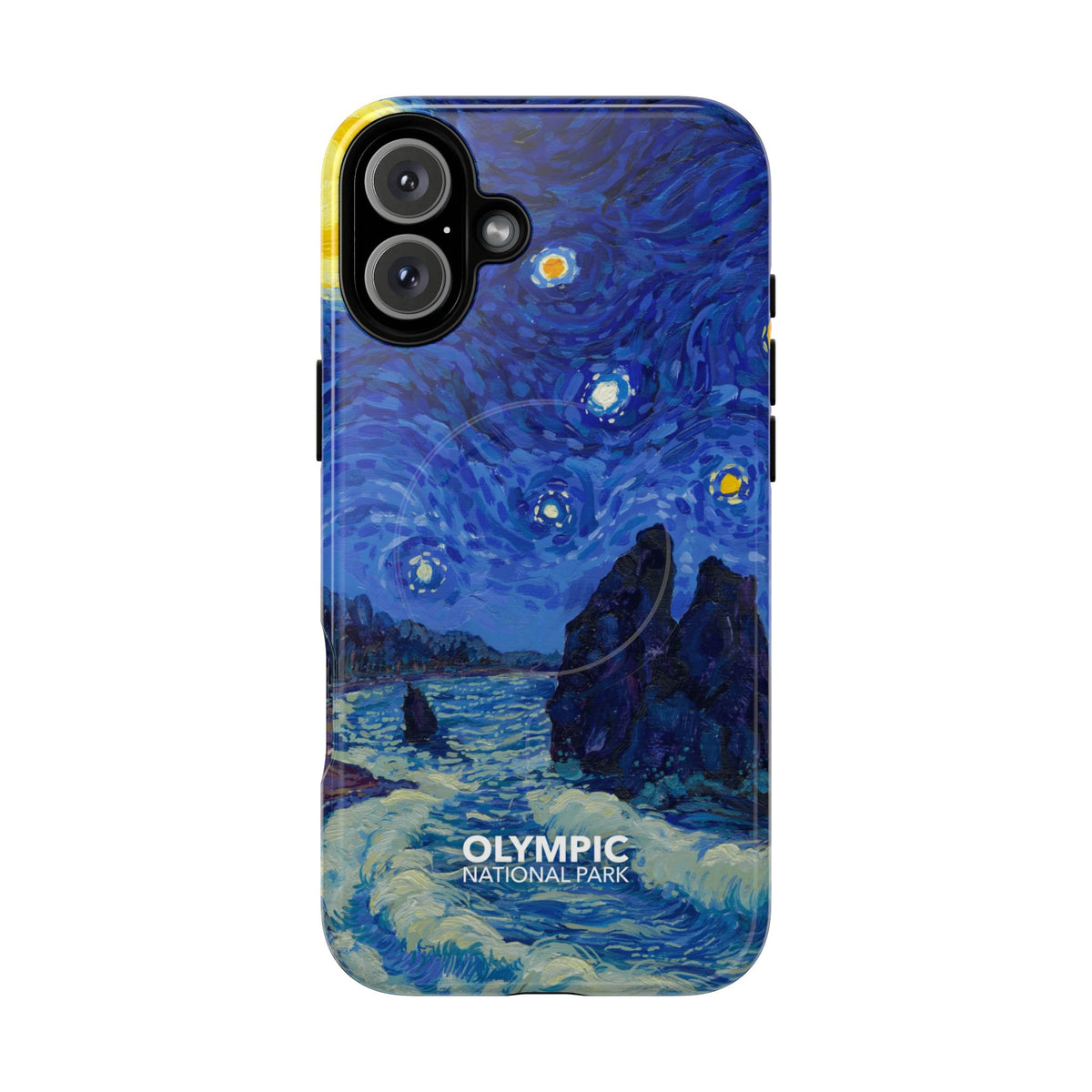 Olympic National Park iPhone Case with MagSafe - Starry Night