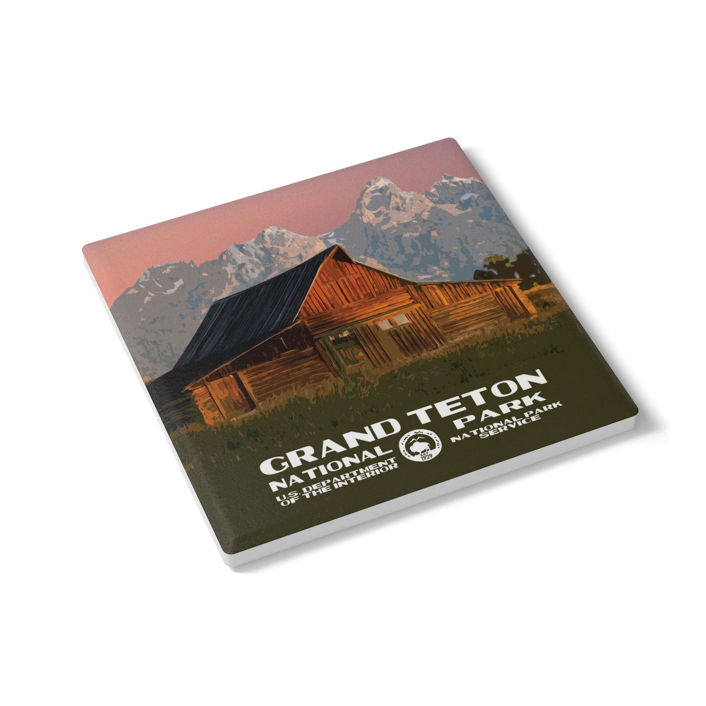 Grand Teton National Park Coaster - Moulton Barn