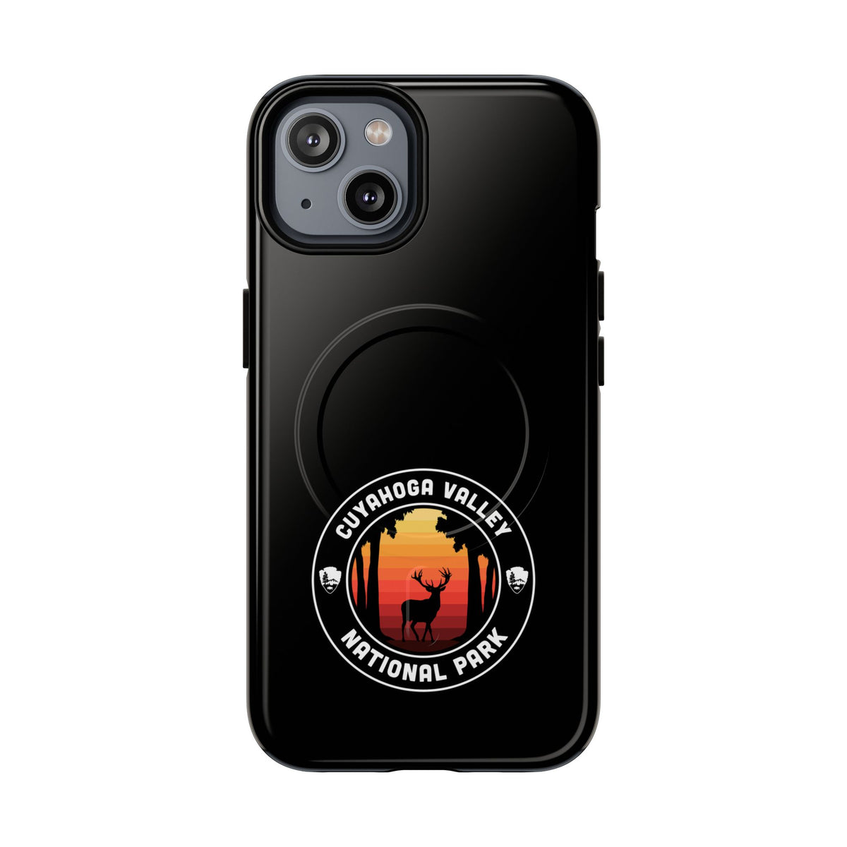 Cuyahoga Valley National Park iPhone Case with MagSafe - Round Emblem Design