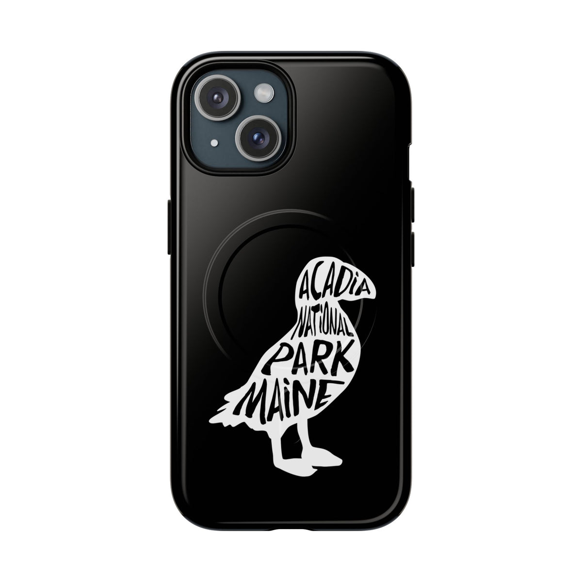 Acadia National Park iPhone Case with MagSafe - Puffin Design