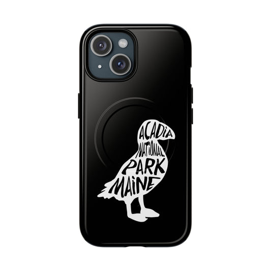 Acadia National Park iPhone Case with MagSafe - Puffin Design