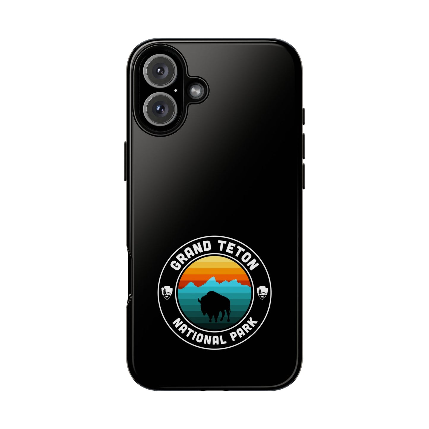 Grand Teton National Park Phone Case - Round Emblem Design