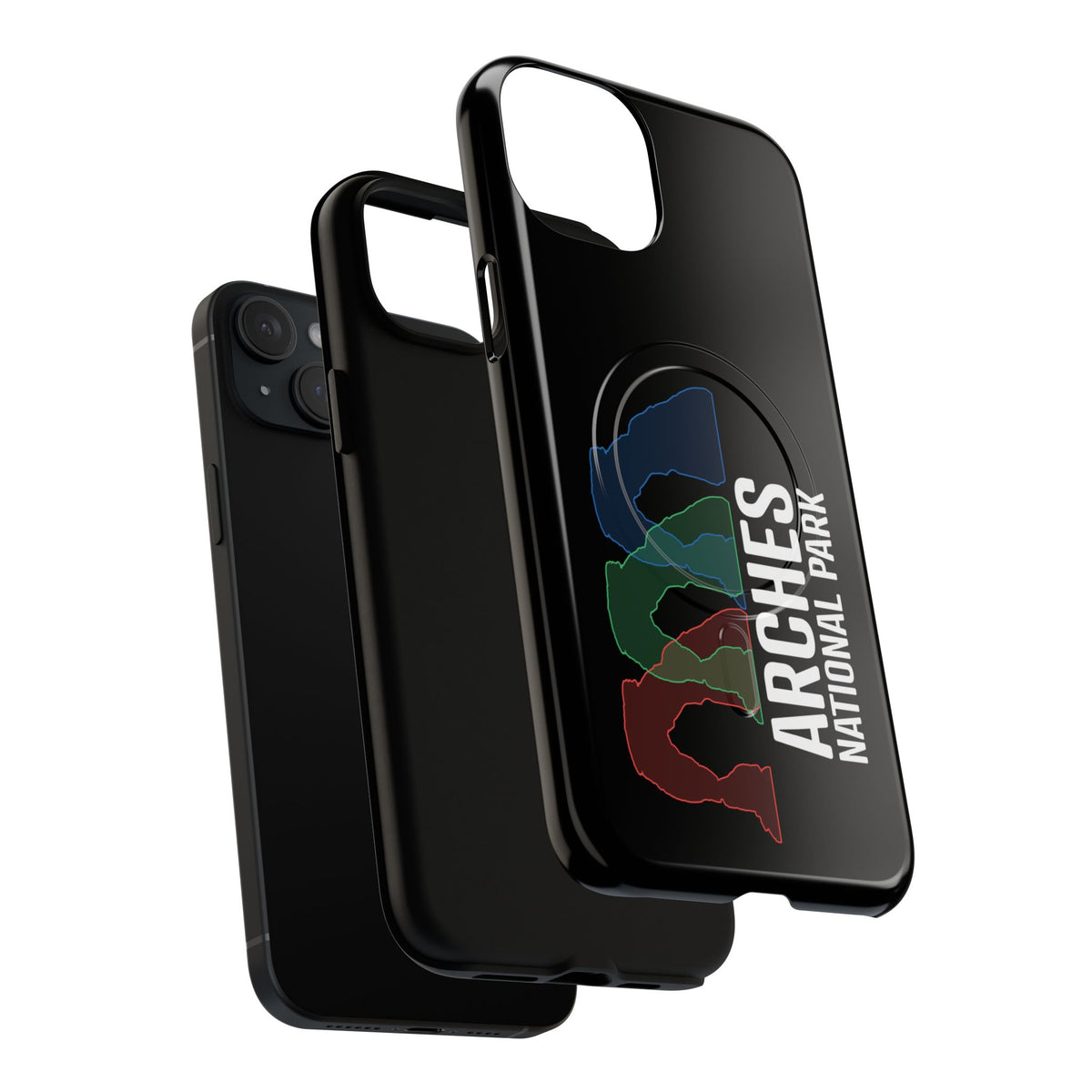 Arches National Park iPhone Case with MagSafe - Delicate Arch Histogram Design