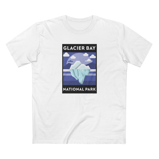 Glacier Bay National Park T-Shirt - Iceberg Poster in White