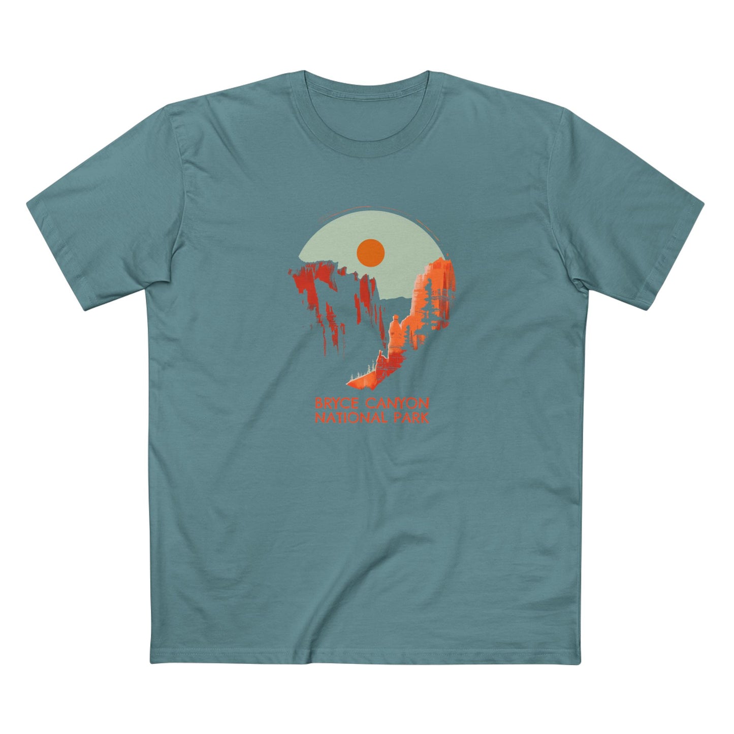 Bryce Canyon National Park T-Shirt - Sunset Hoodoos in Slate Blue
