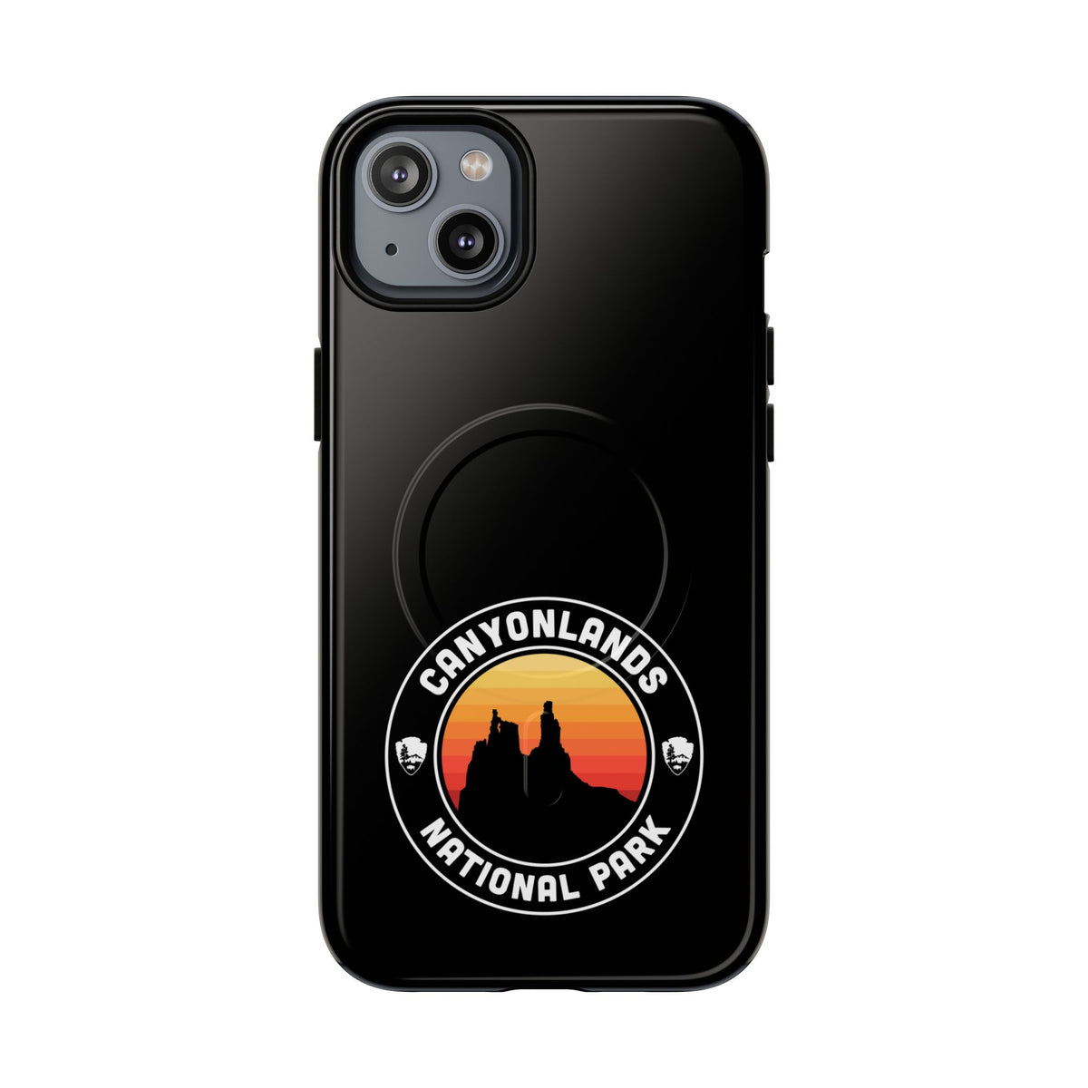 Canyonlands National Park iPhone Case with MagSafe - Round Emblem Design