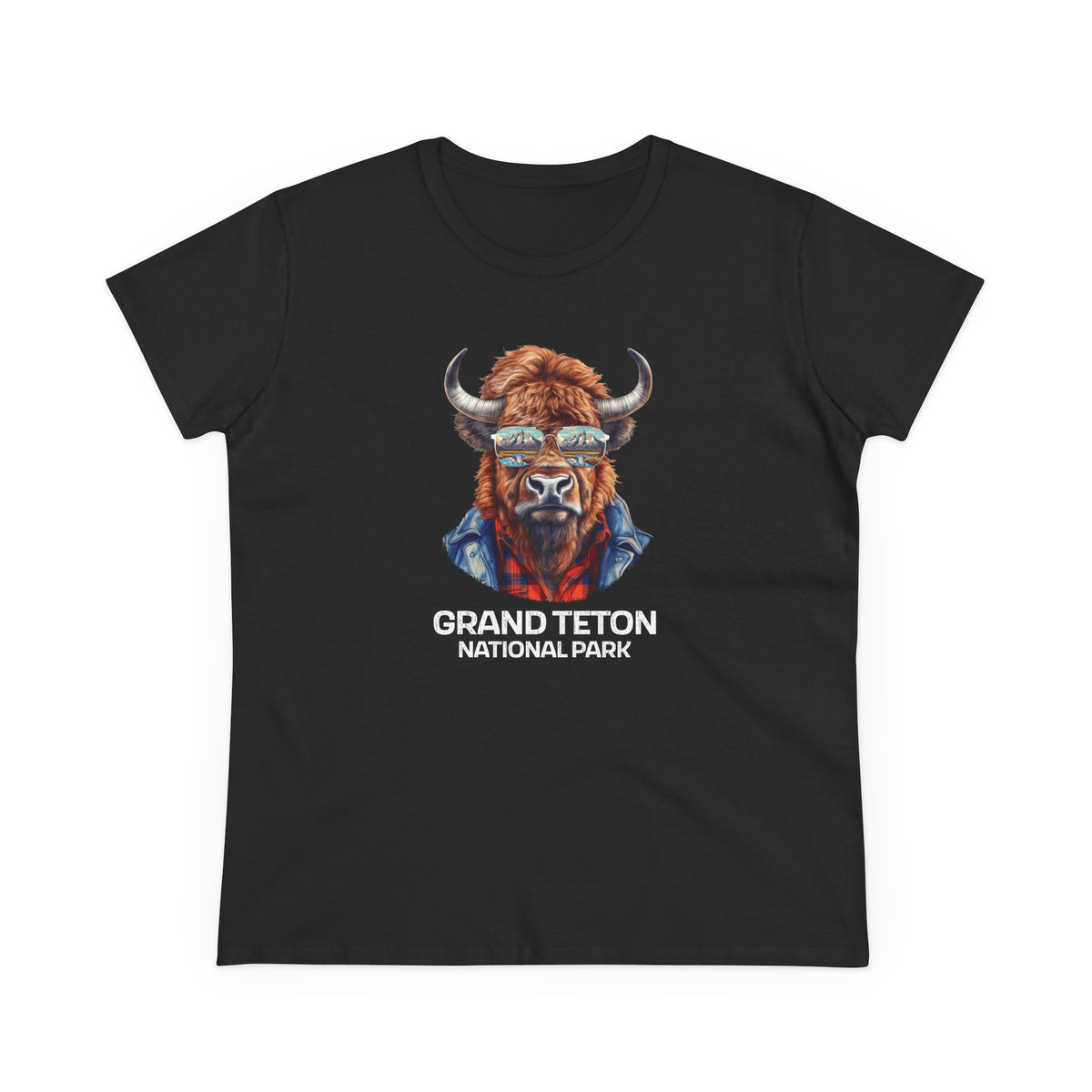 Grand Teton National Park Women's T-Shirt - Cool Bison