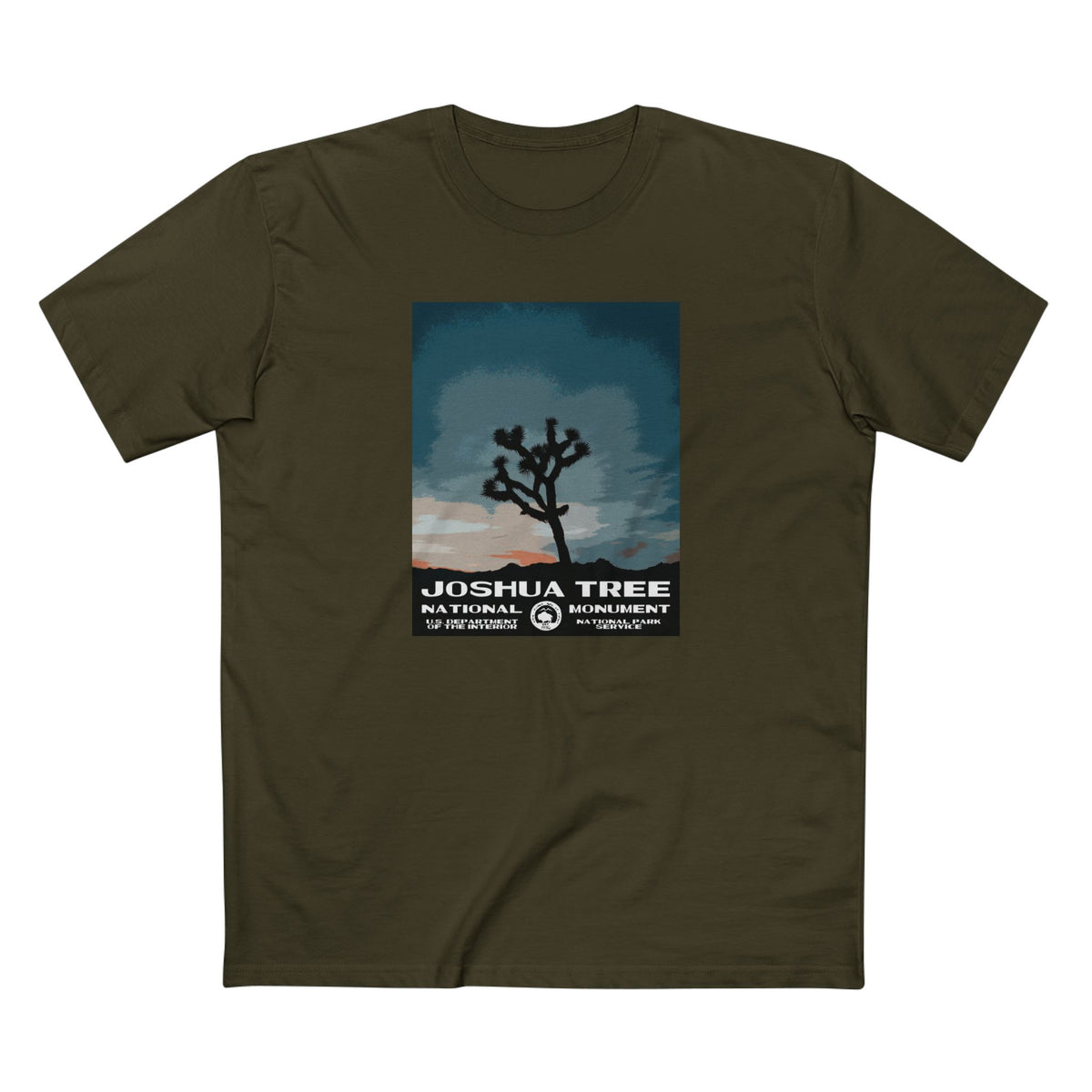 Joshua Tree National Park T-Shirt in Army