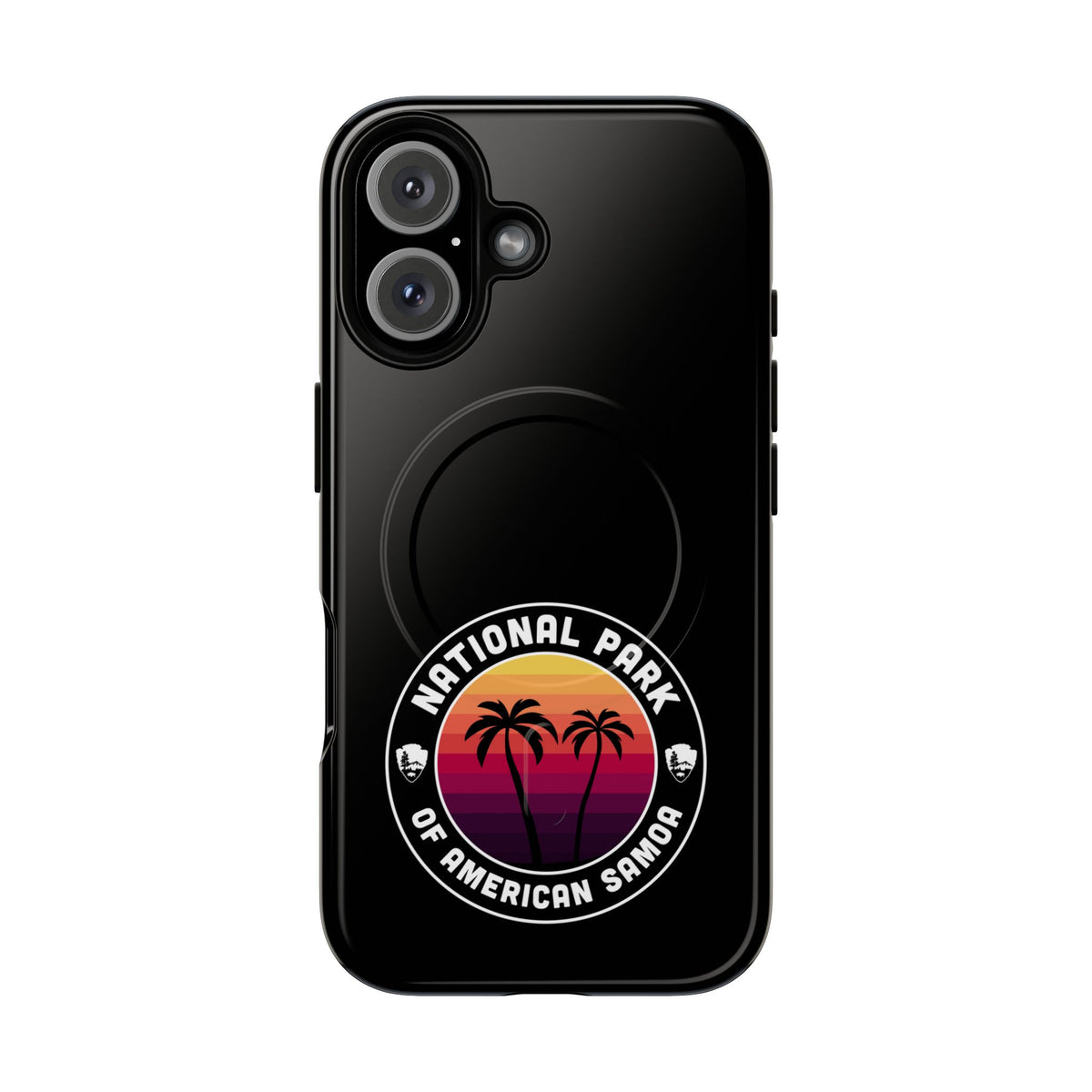 National Park of American Samoa iPhone Case with MagSafe - Round Emblem Design