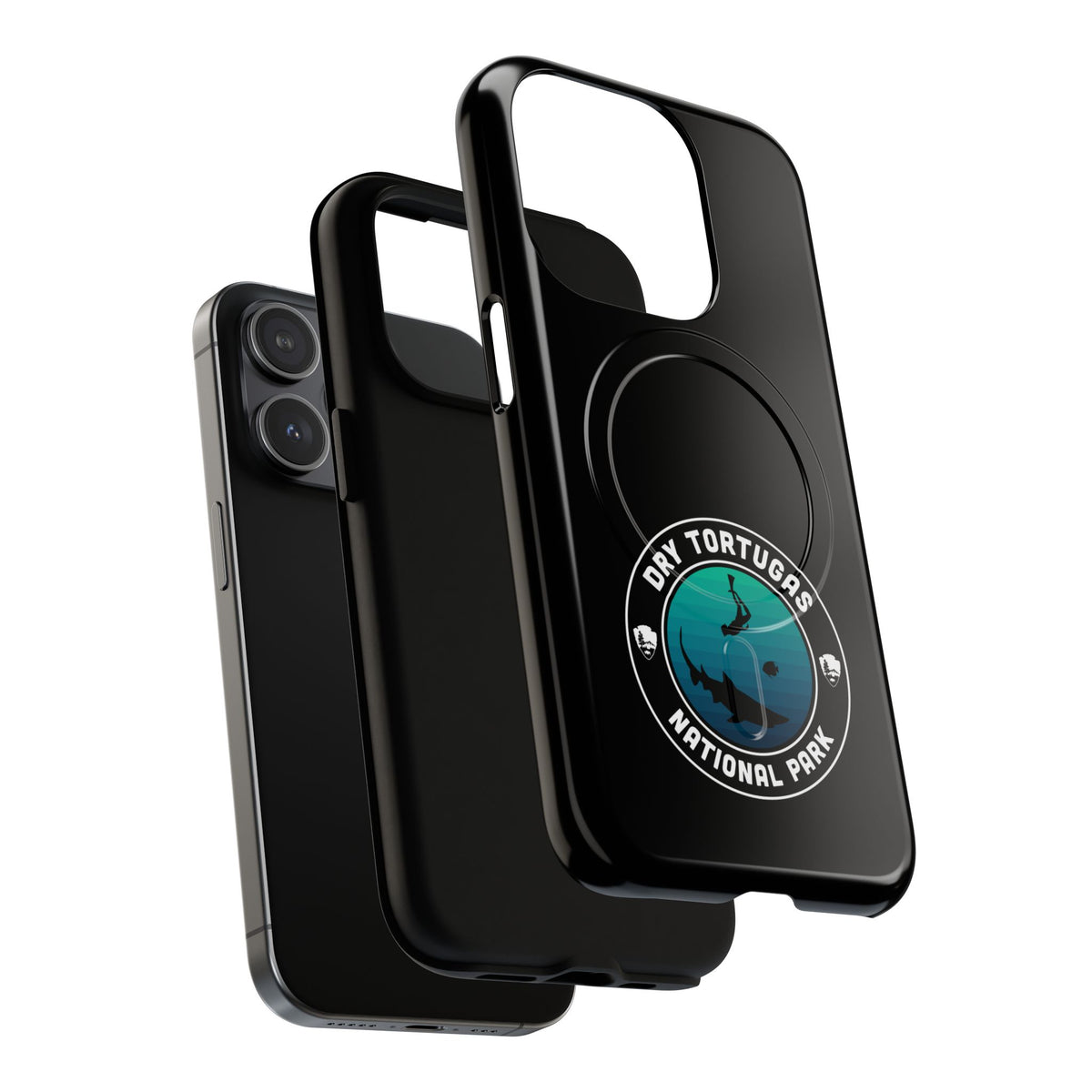 Dry Tortugas National Park iPhone Case with MagSafe - Round Emblem Design