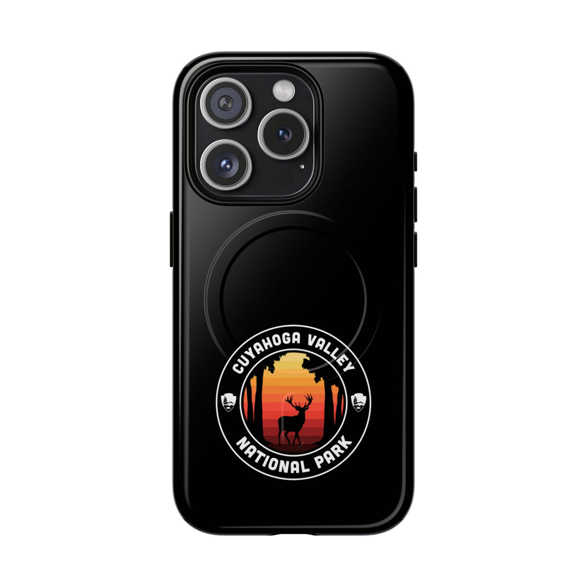 Cuyahoga Valley National Park iPhone Case with MagSafe - Round Emblem Design
