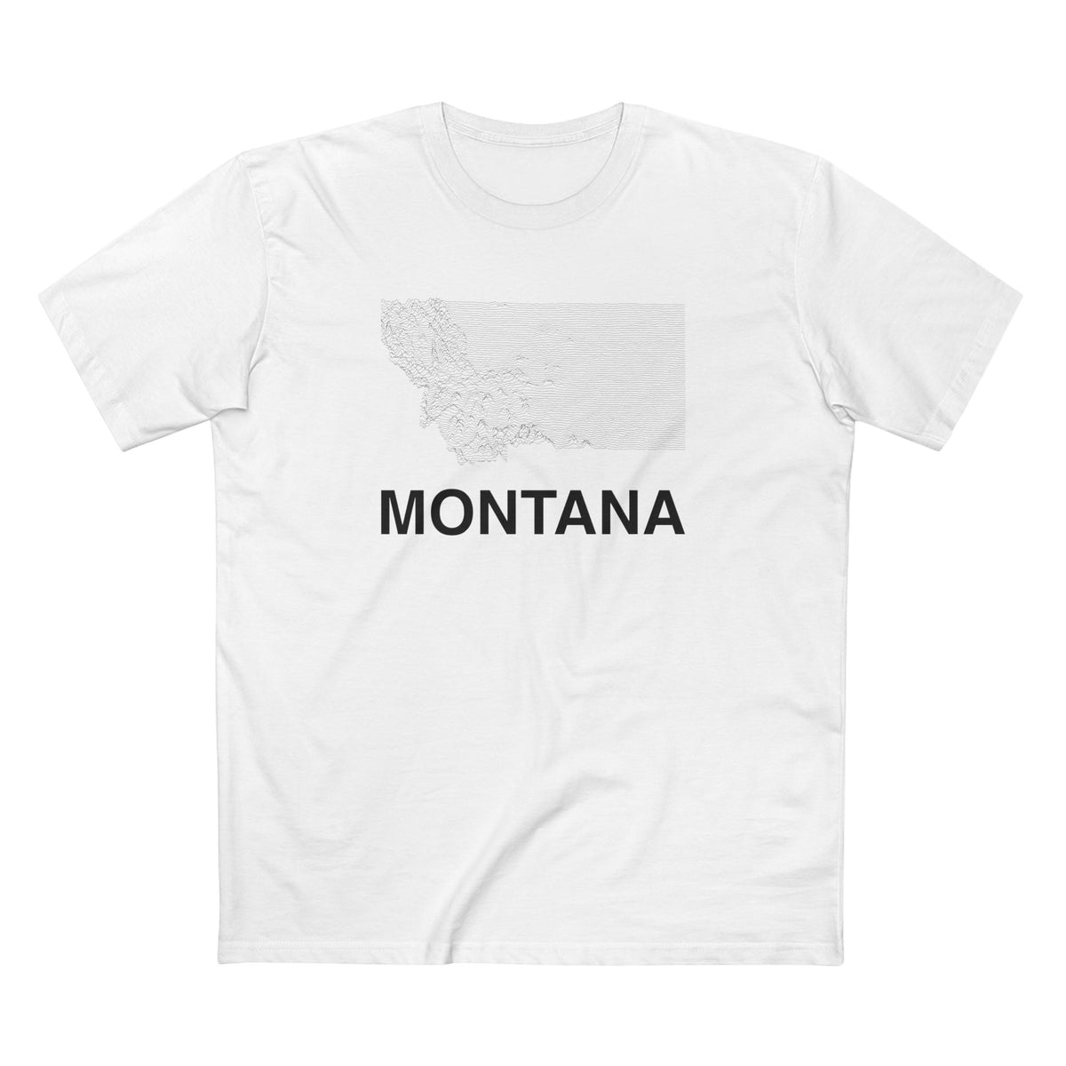 Montana T-Shirt Lines in White