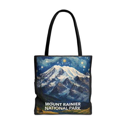 Mount Rainier National Park Tote Bag - The Starry Night