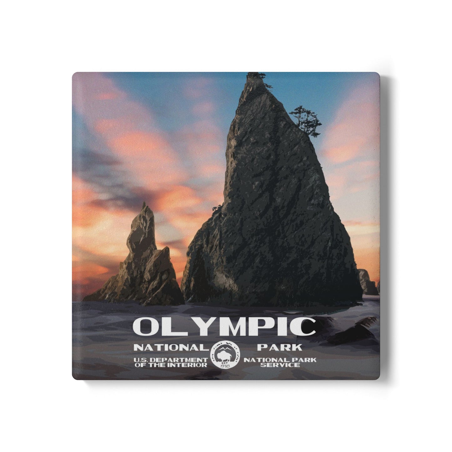 Olympic National Park Ceramic Coaster