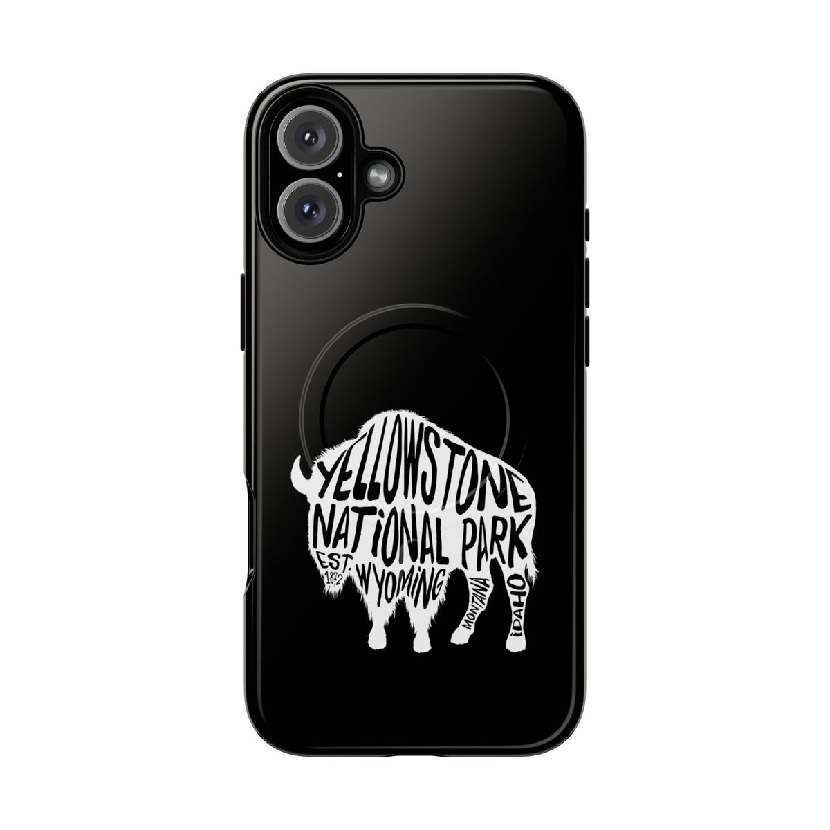 Yellowstone National Park iPhone Case with MagSafe - Bison Design
