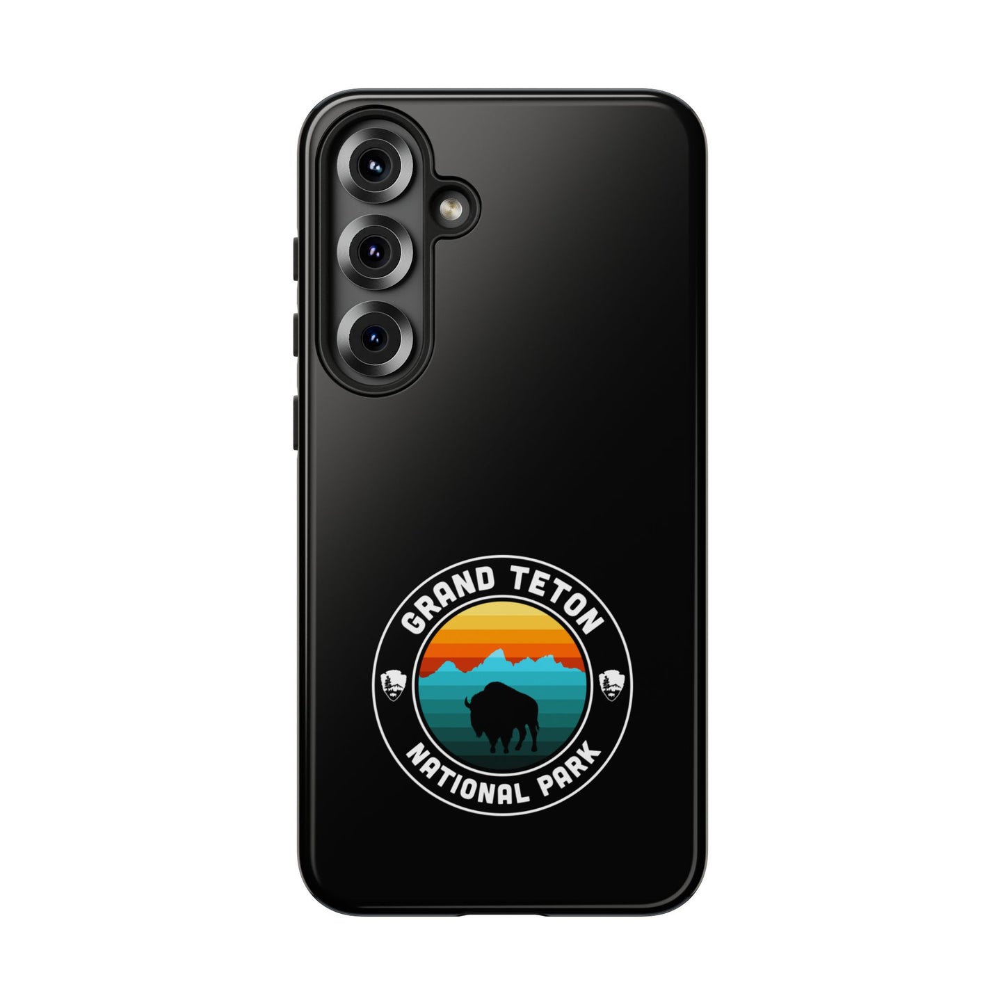 Grand Teton National Park Phone Case - Round Emblem Design