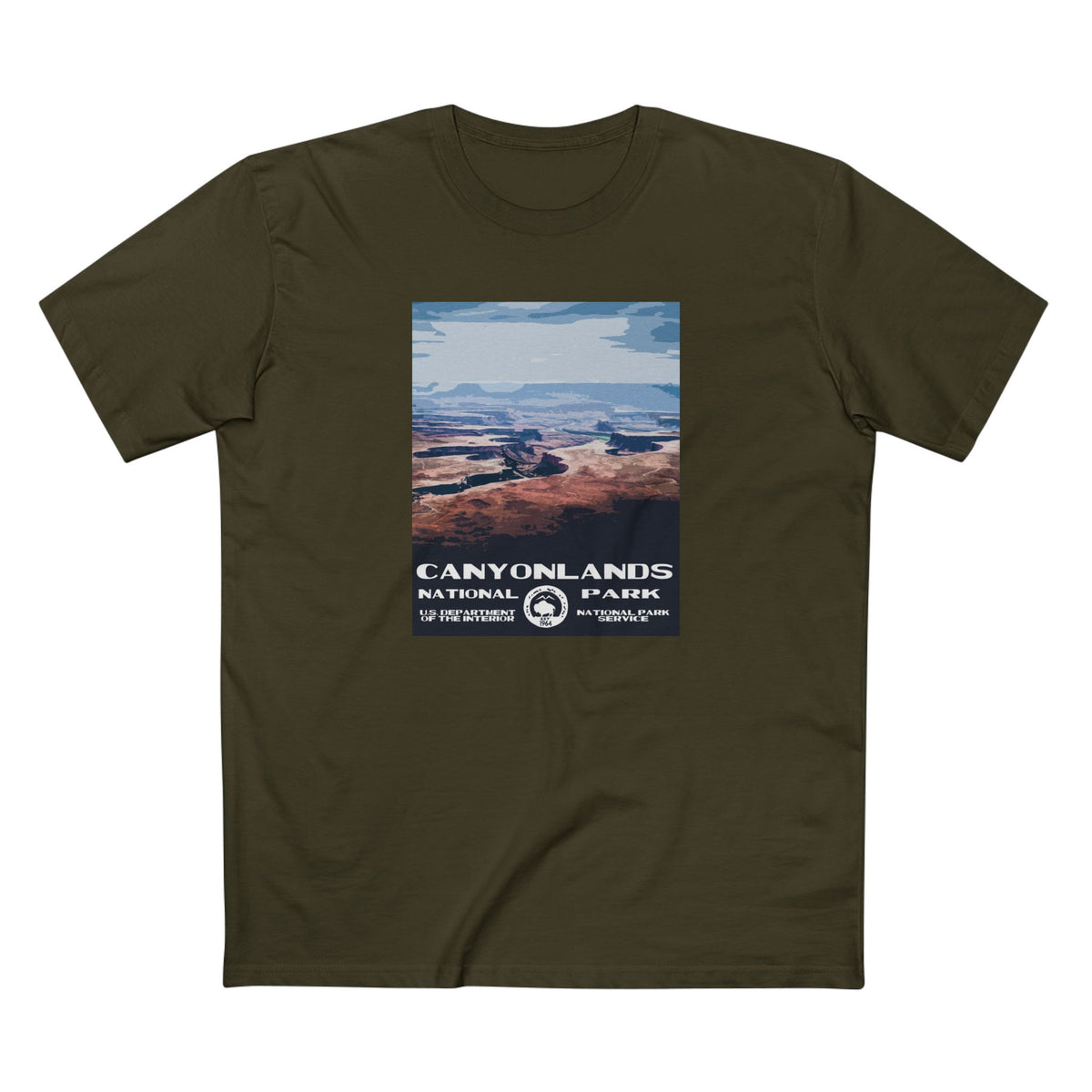 Canyonlands National Park T-Shirt - WPA Poster in Army