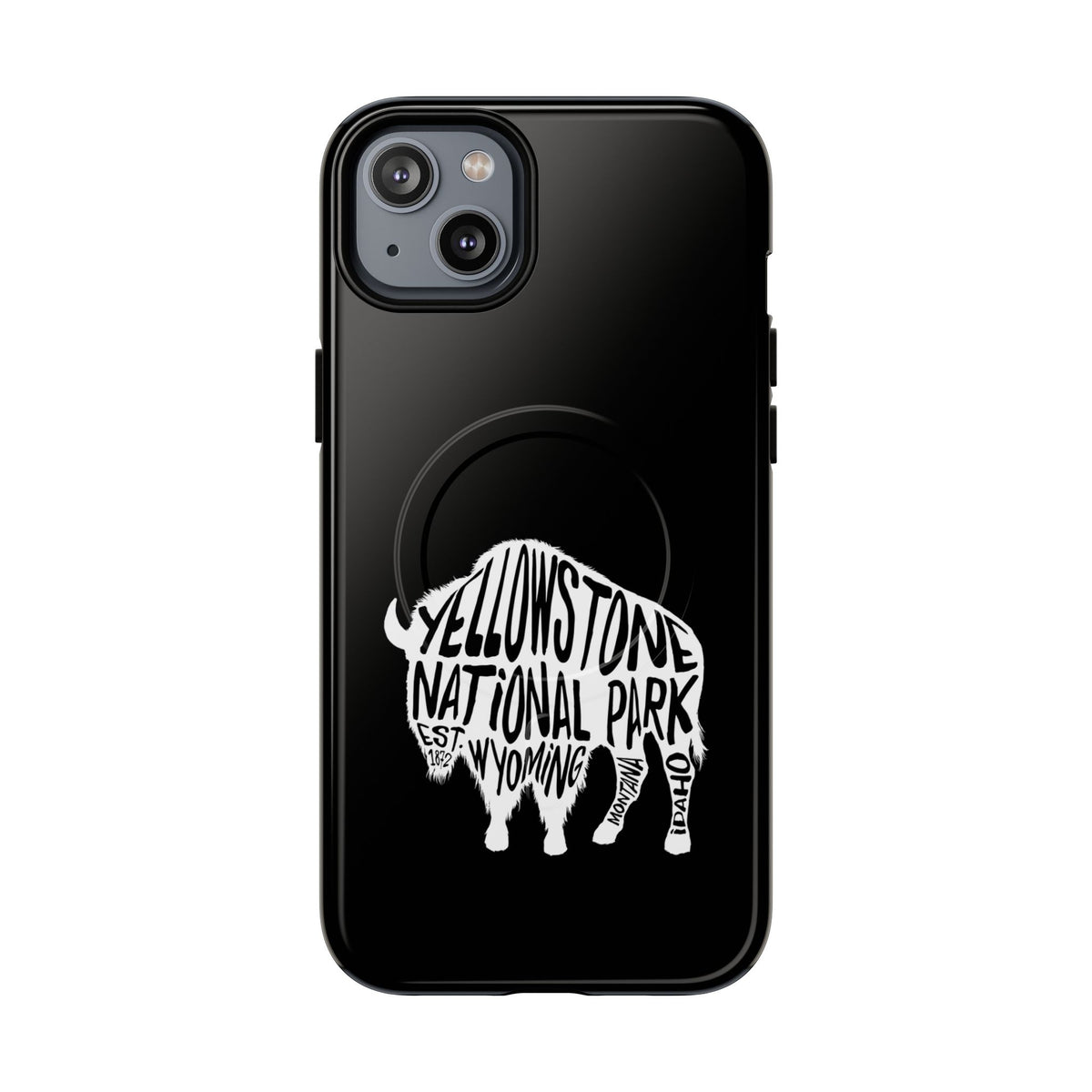 Yellowstone National Park iPhone Case with MagSafe - Bison Design