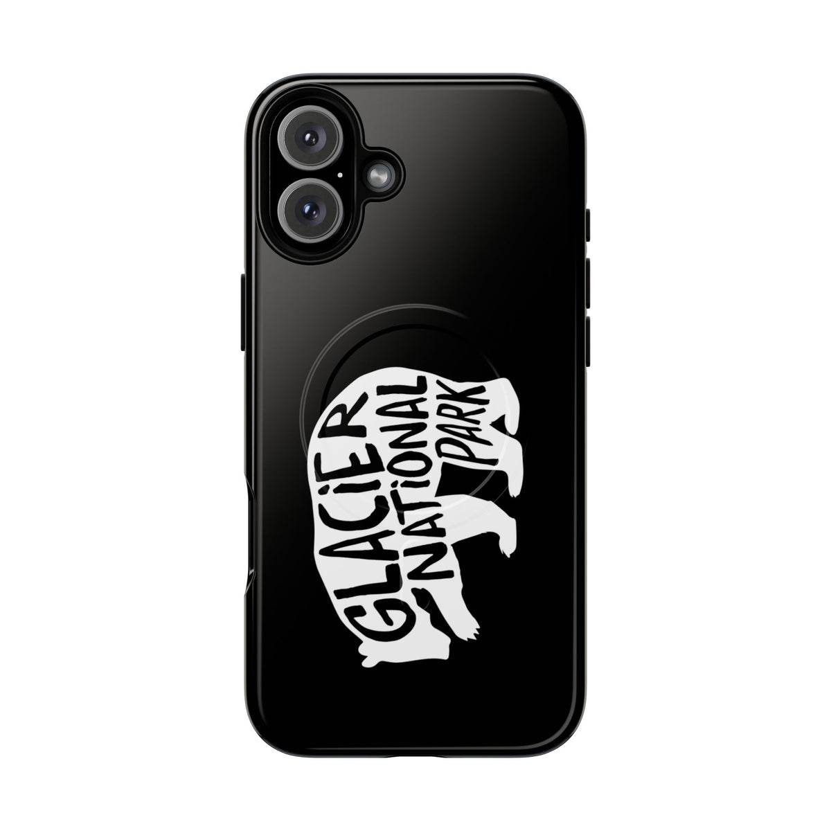 Glacier National Park iPhone Case with MagSafe - Grizzly Bear Design