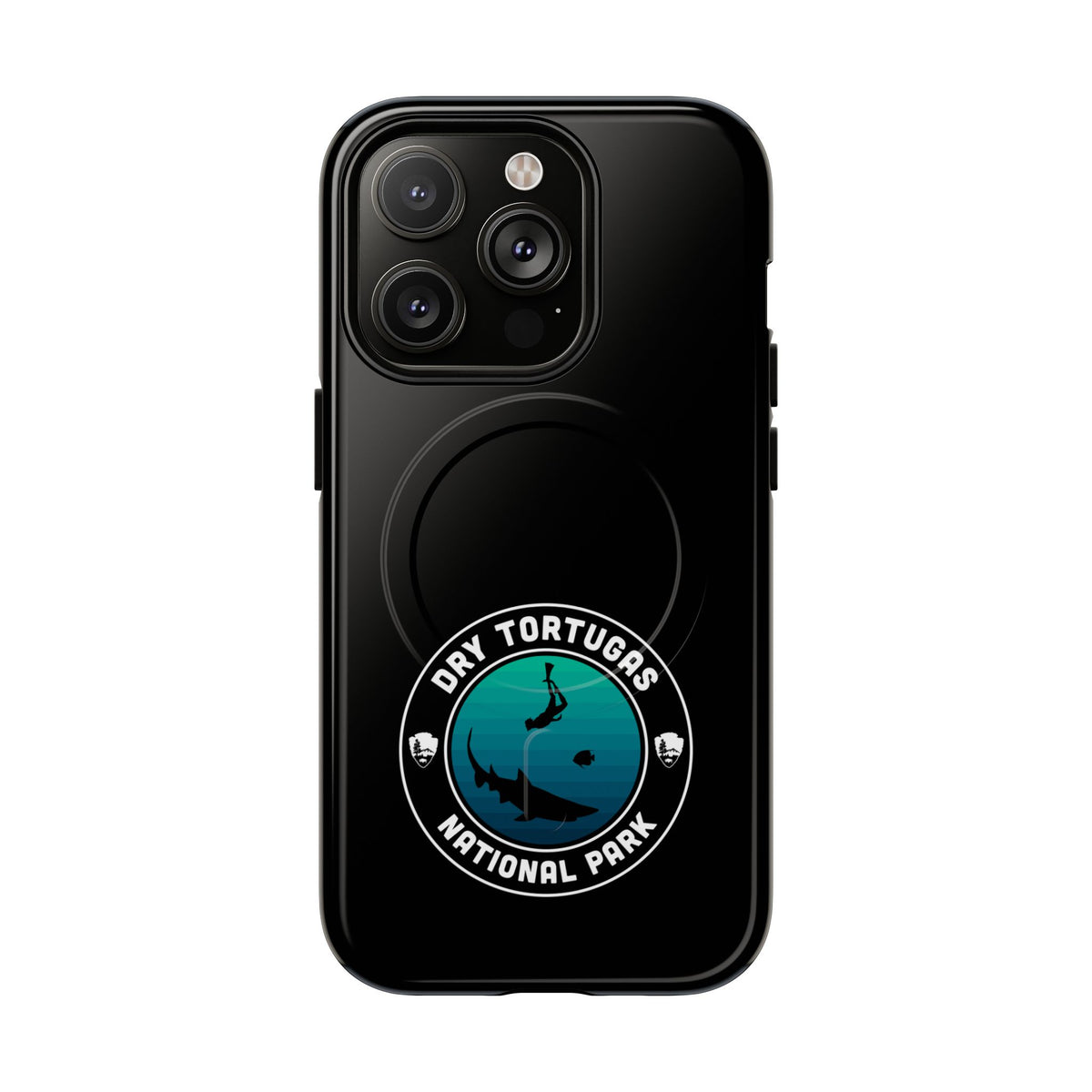 Dry Tortugas National Park iPhone Case with MagSafe - Round Emblem Design