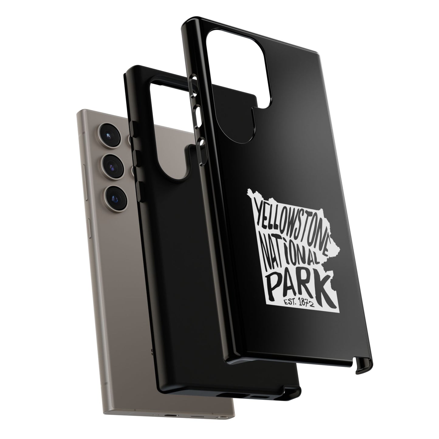 Yellowstone National Park Phone Case - Map Design