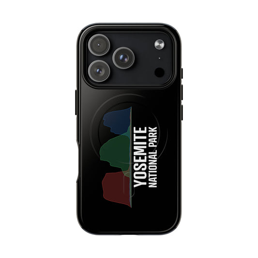Yosemite National Park iPhone case with MagSafe featuring histogram artwork.