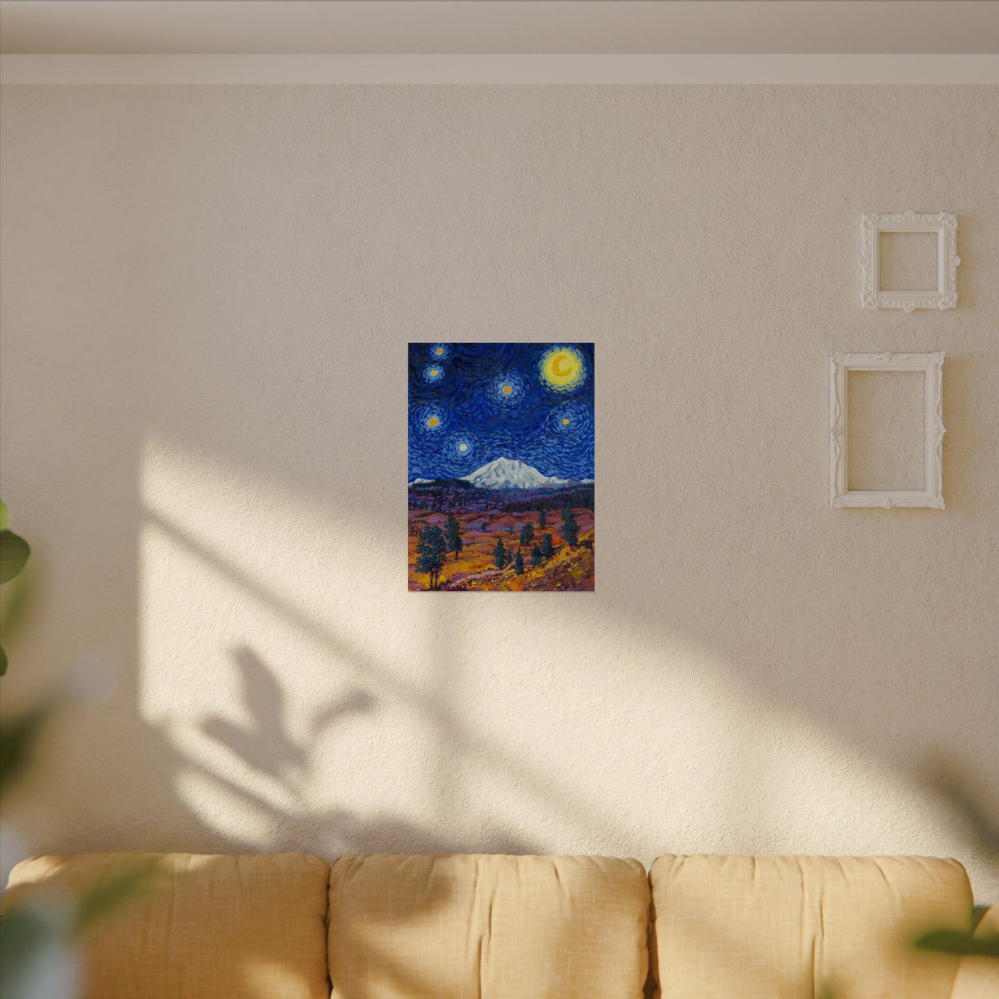 Lassen Volcanic National Park Starry Night Poster - Premium Textured Paper