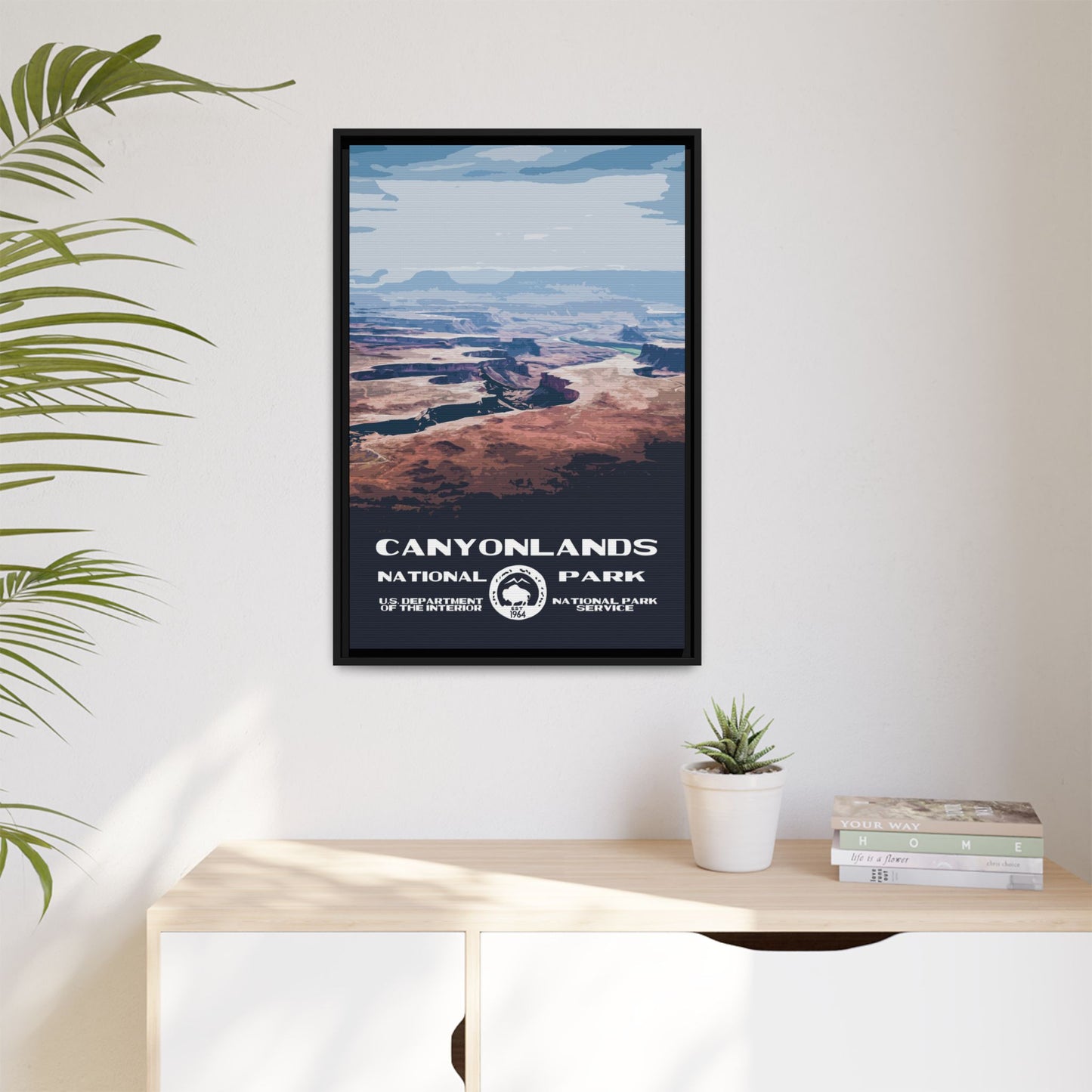 Canyonlands National Park Framed Canvas - WPA Poster