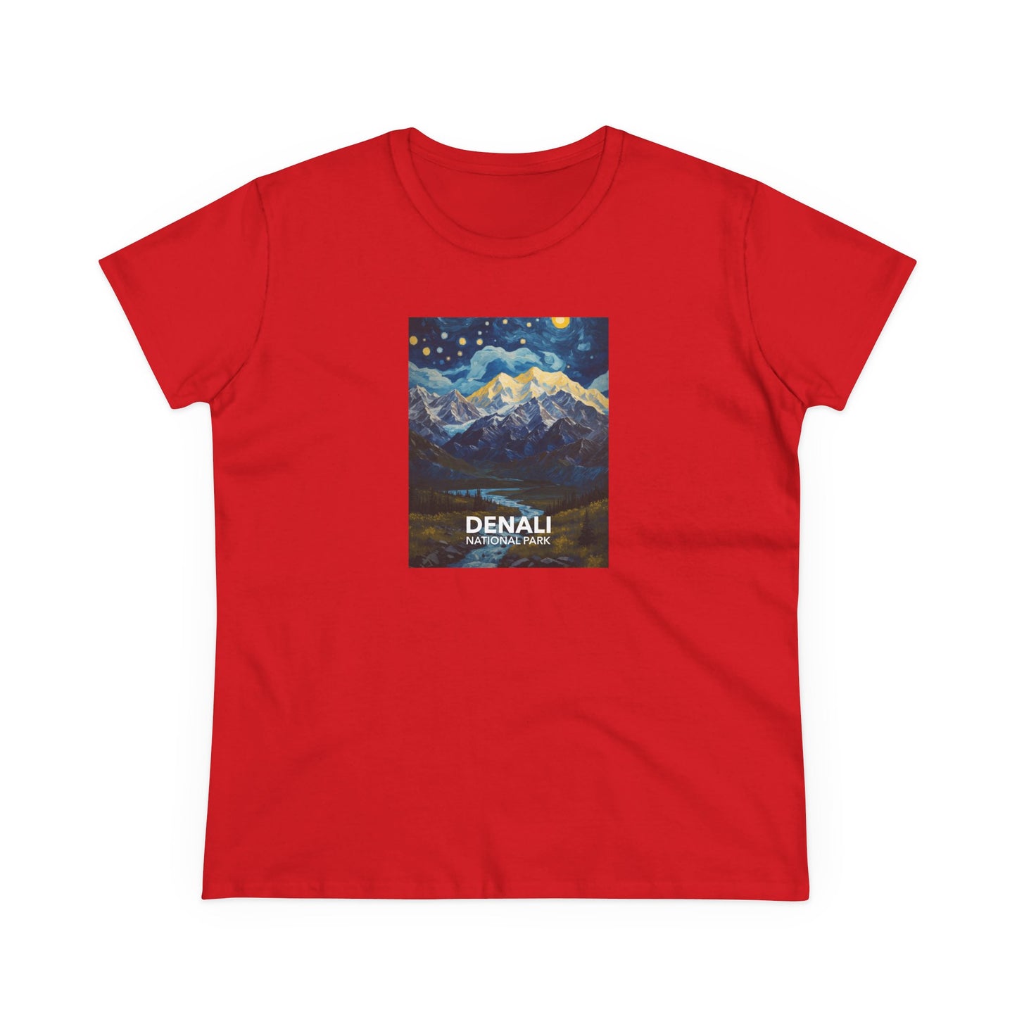 Denali National Park Women's T-Shirt - Starry Night
