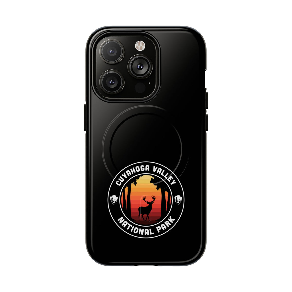 Cuyahoga Valley National Park iPhone Case with MagSafe - Round Emblem Design