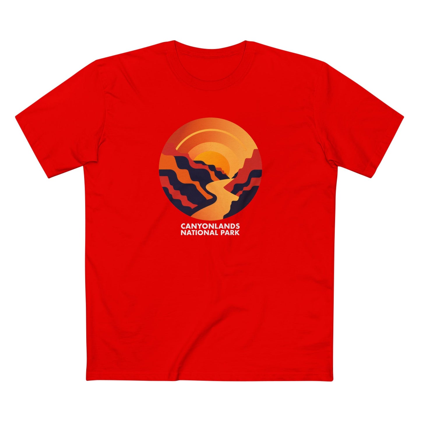 Canyonlands National Park T-Shirt - Vintage Design in Red