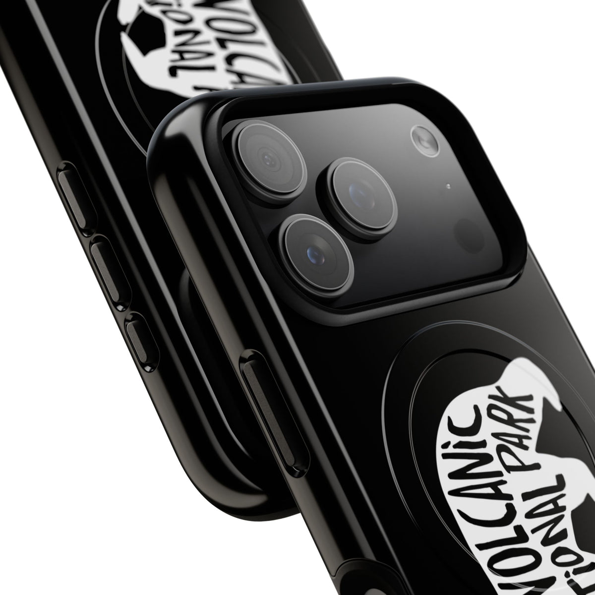 Lassen Volcanic National Park iPhone Case with MagSafe - Black Bear Design