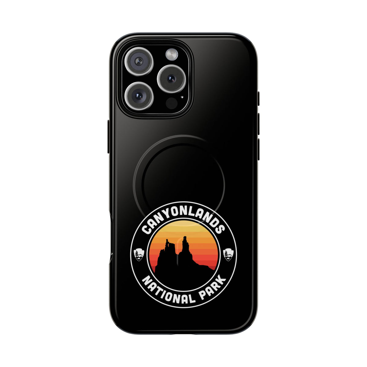 Canyonlands National Park iPhone Case with MagSafe - Round Emblem Design
