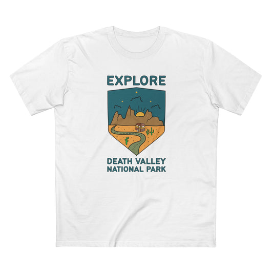 Death Valley National Park T-Shirt - Camper in White