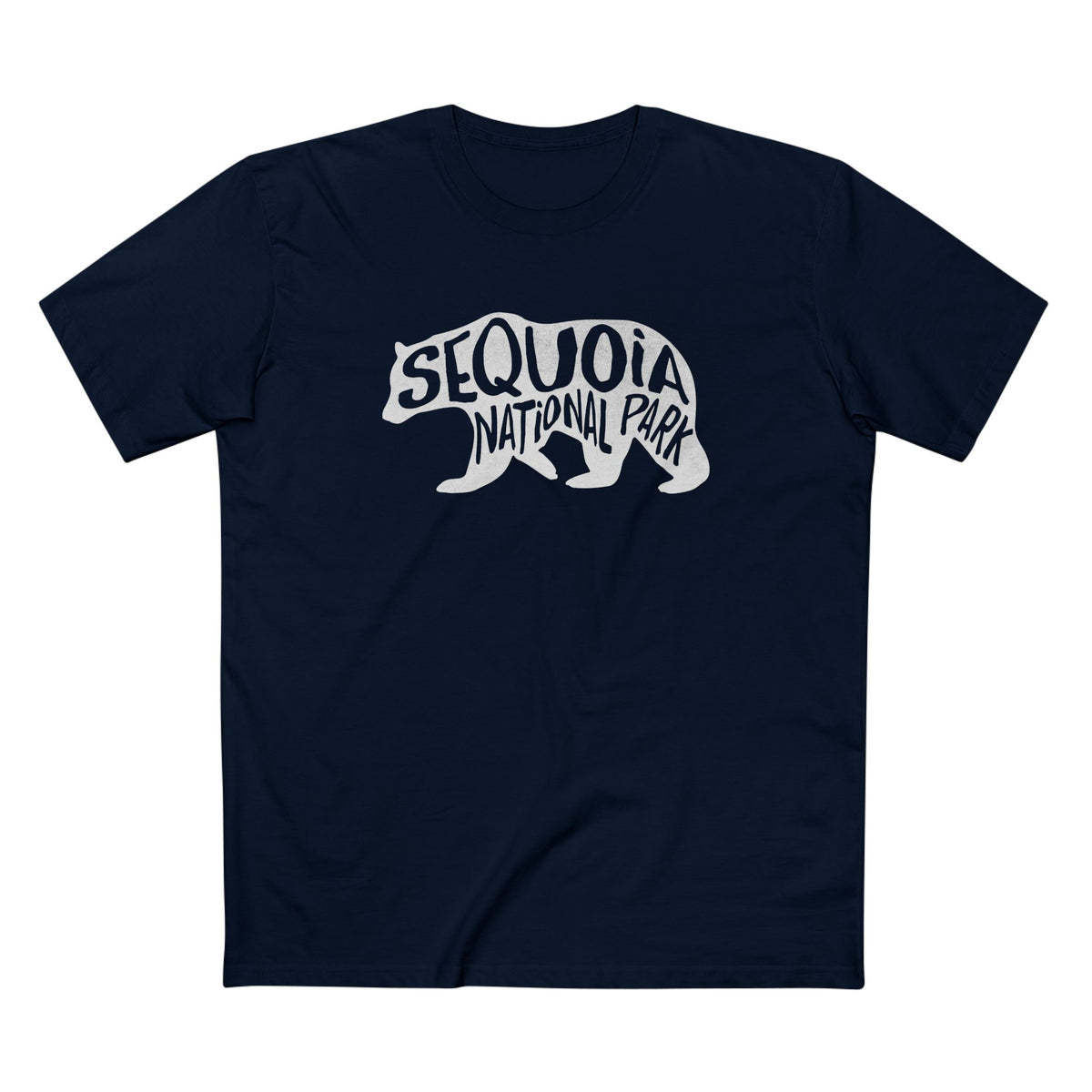 Sequoia National Park T-Shirt - Black Bear in Navy
