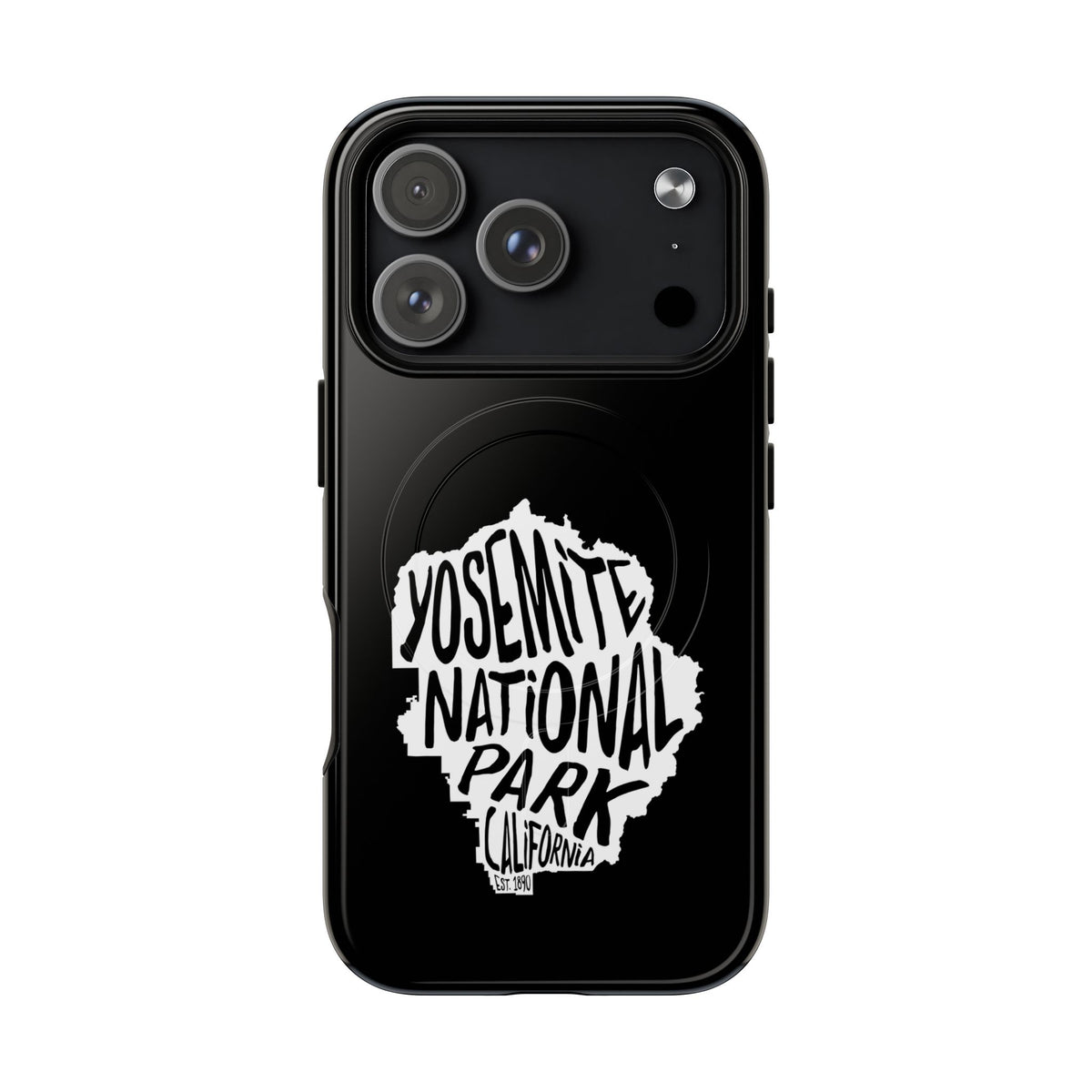 Yosemite National Park iPhone Case with MagSafe - Map Design