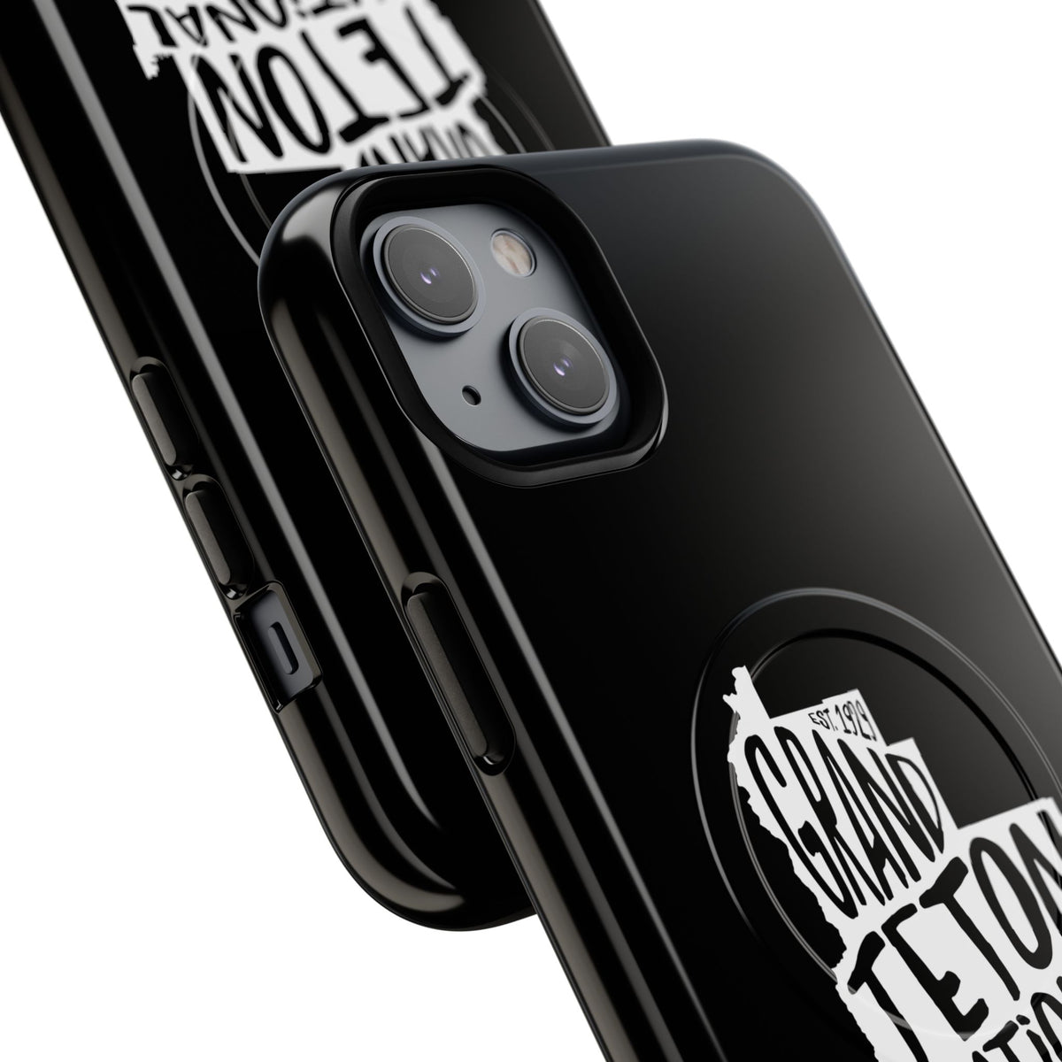 Grand Teton National Park iPhone Case with MagSafe - Map Design