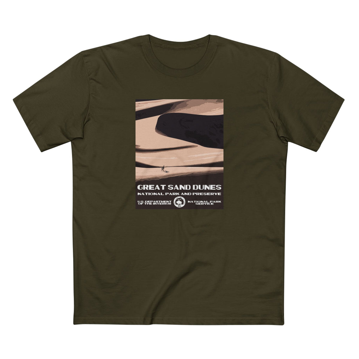 Great Sand Dunes National Park T-Shirt in Army