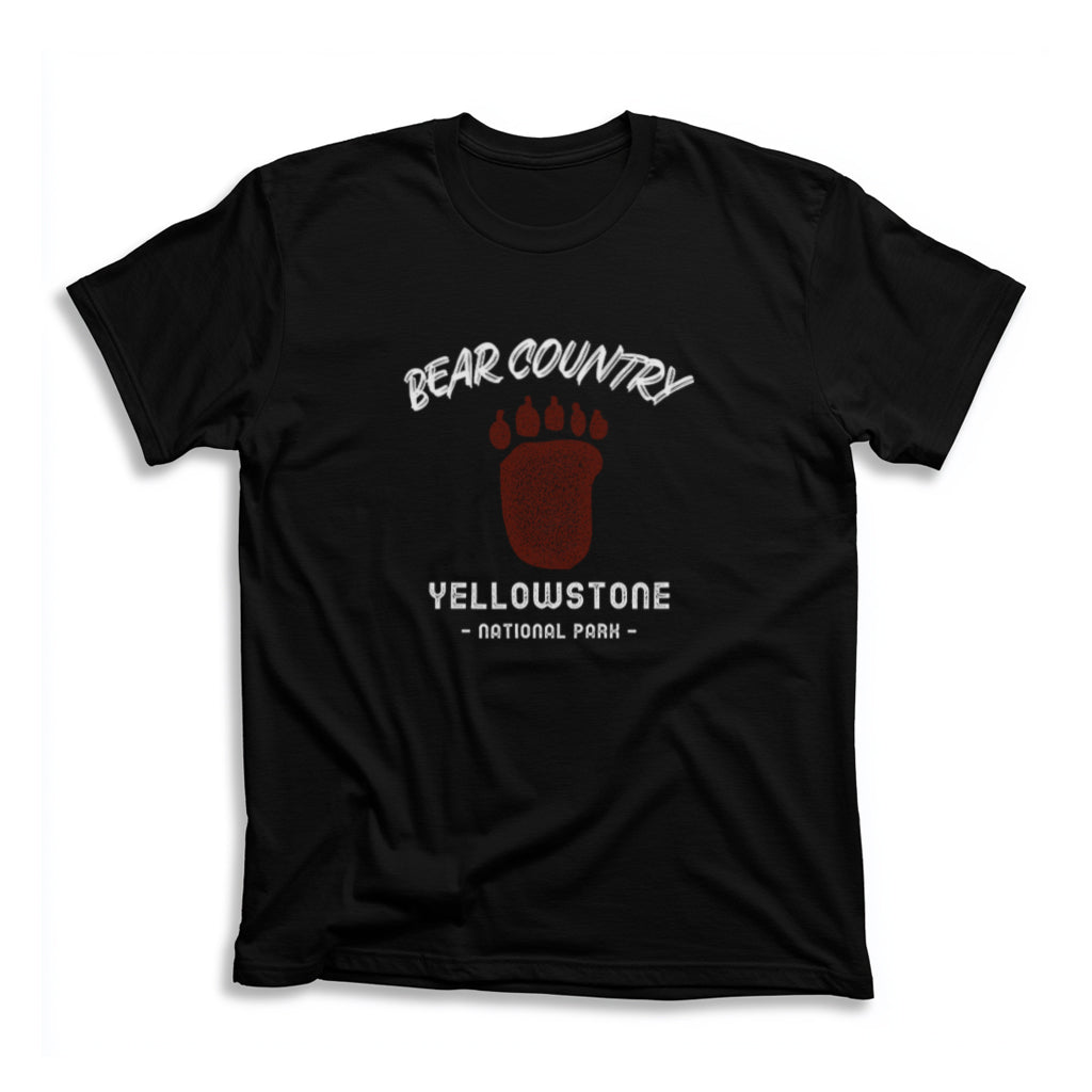 Yellowstone National Park T-Shirt - Bear Country in Black