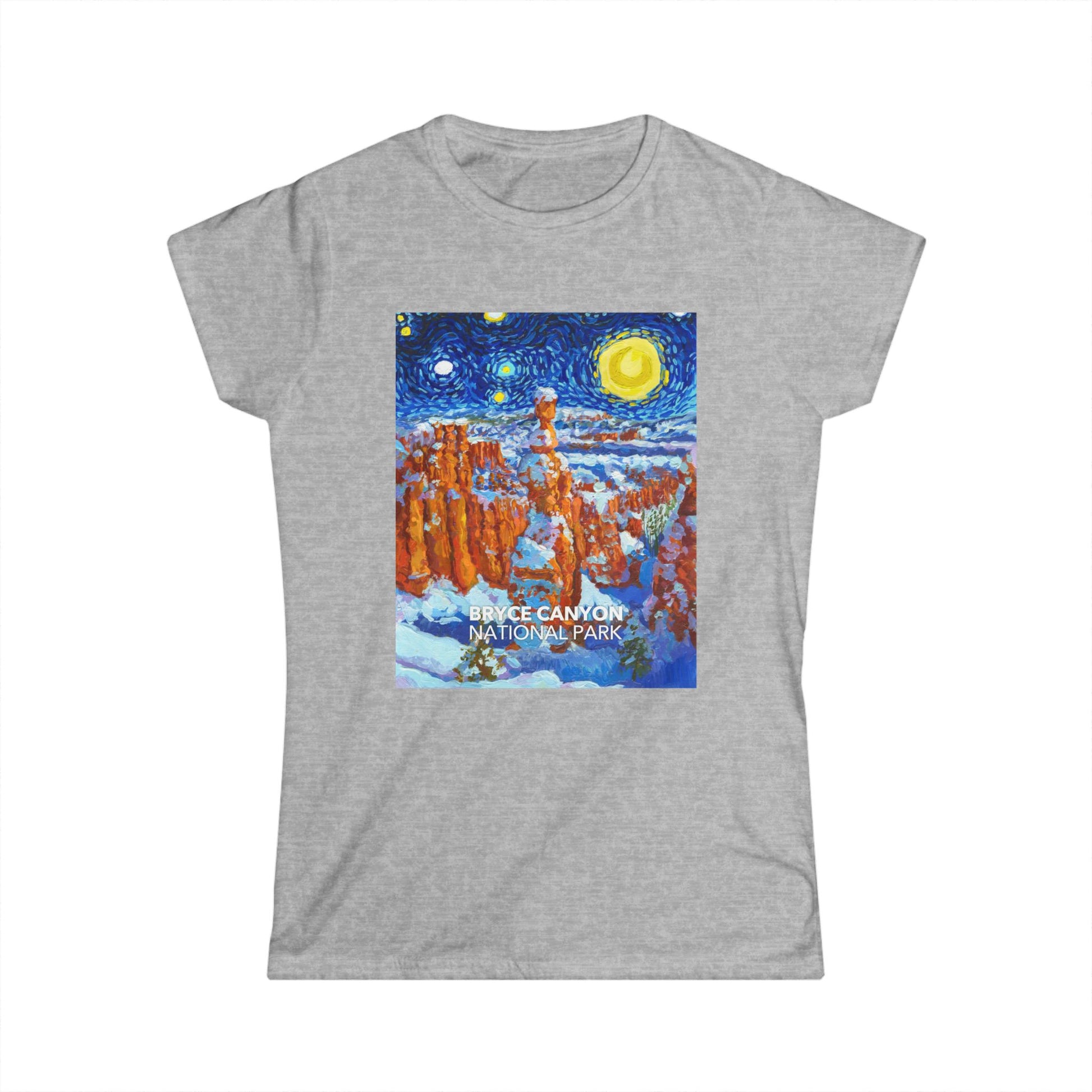 Bryce Canyon National Park T-Shirt - Women's Starry Night — Van Gogh ‘Starry Night’-style design — gallery image 3