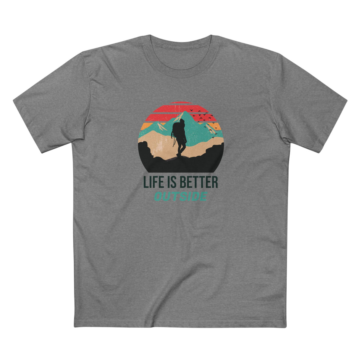 Life is Better Outside T-Shirt in Athletic Heather