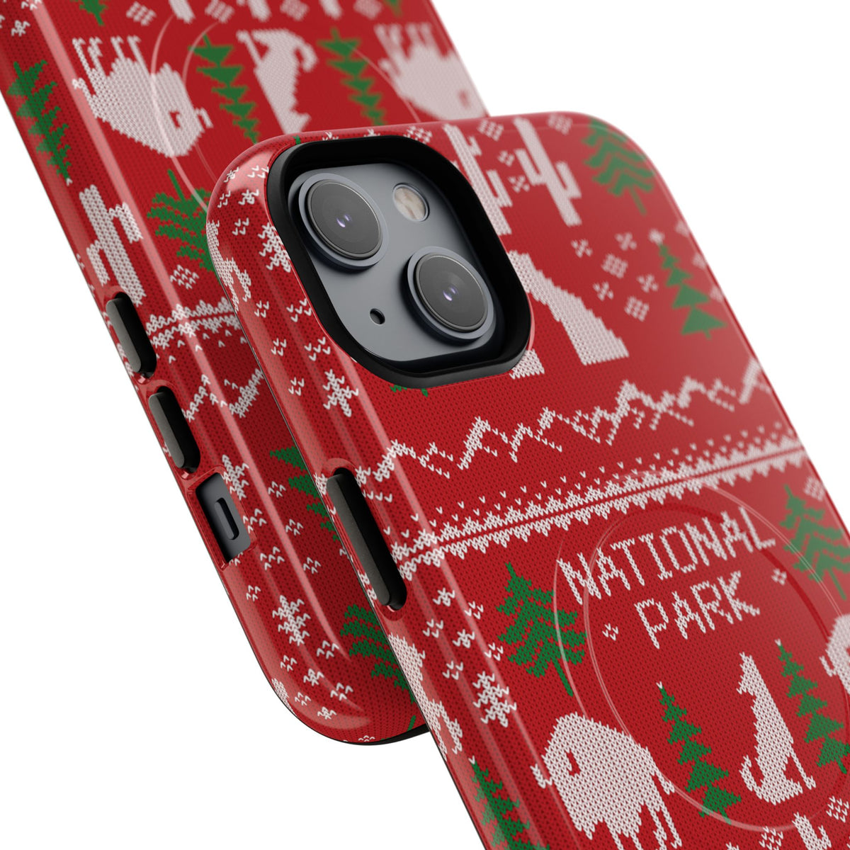 National Park iPhone Case with MagSafe - Fair Isle Pattern
