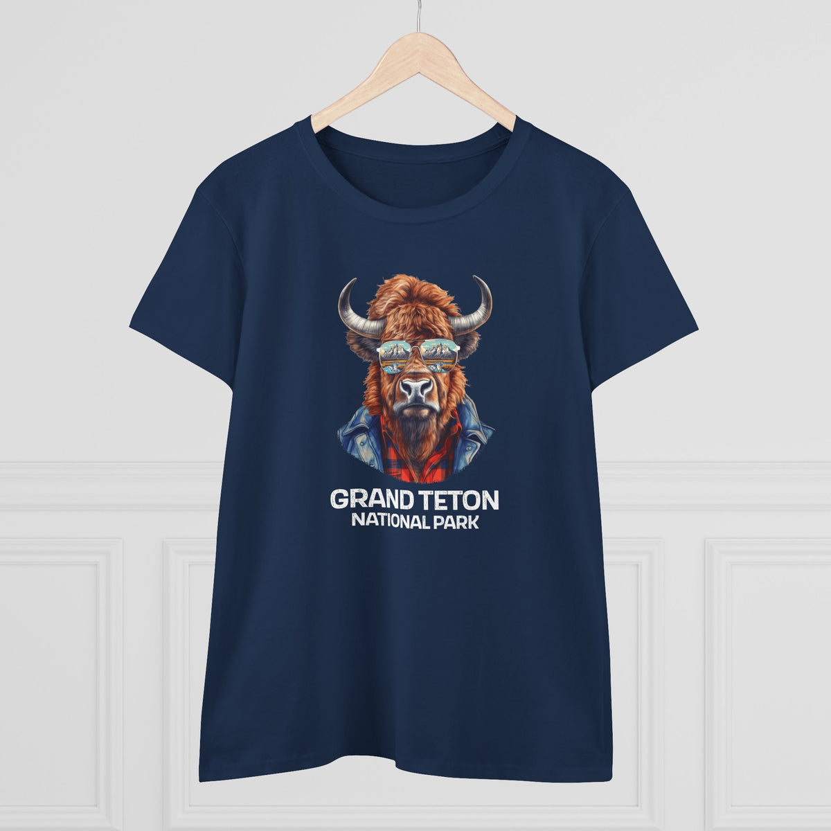 Grand Teton National Park Women's T-Shirt - Cool Bison