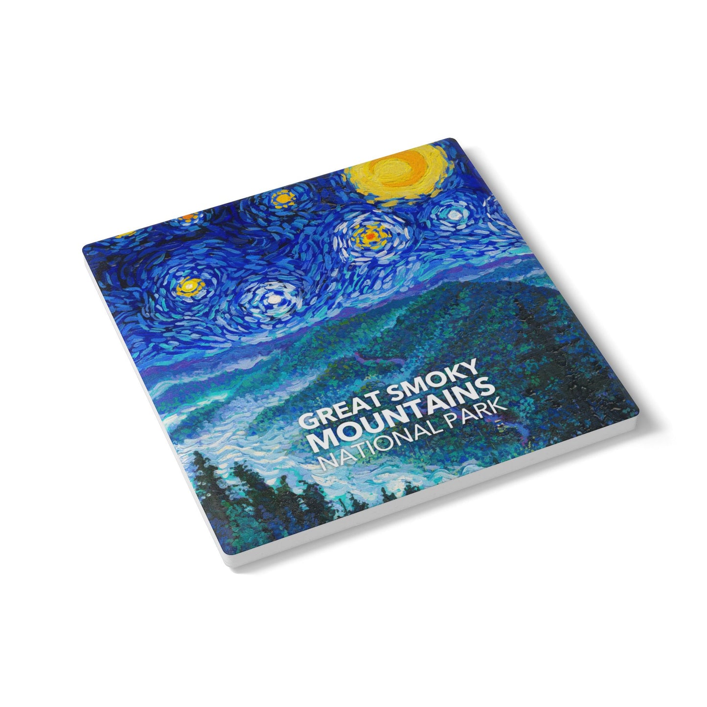 Great Smoky Mountains National Park Coaster - The Starry Night