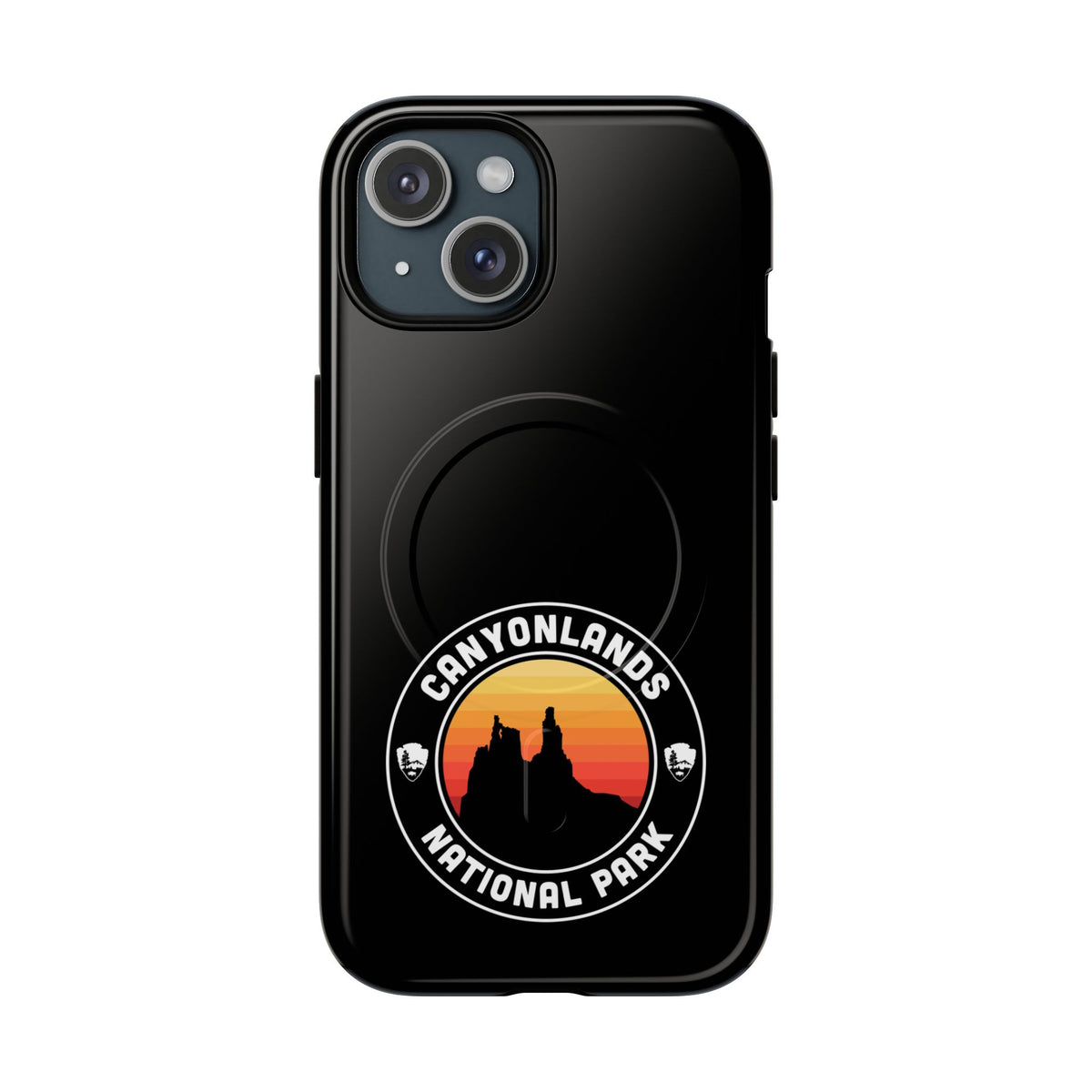Canyonlands National Park iPhone Case with MagSafe - Round Emblem Design